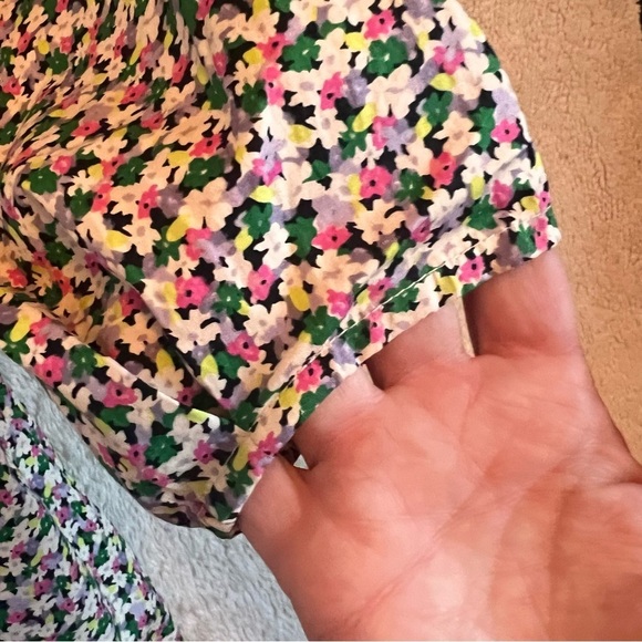 Cottagecore Ditsy Floral Puff Sleeve Smocked Square Neckline Blouse Sm. Tradwife - Picture 6 of 11